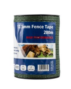 Fenceman 12.5mm High Performance Electric Fencing Tape Green