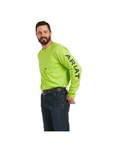 Ariat Mens Rebar Workman Logo Long Sleeve T-Shirt