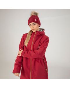 Shires Womens Aubrion All Weather Robe Red