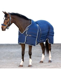 Horseware Rambo Optimo Plus 400g Stable Rug Navy/Beige/Blue/Navy