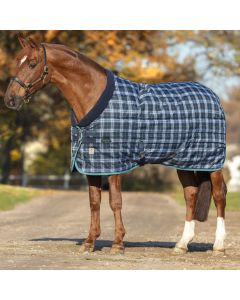 Horseware Rhino Original Heavy 450g Vari-Layer Stable Rug Navy Check/Teal