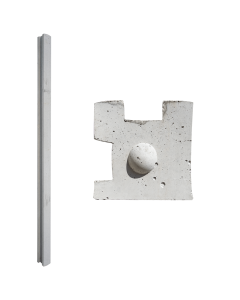 Concrete Fence Post 2-Way Slotted Corner Post 2.7m (L)