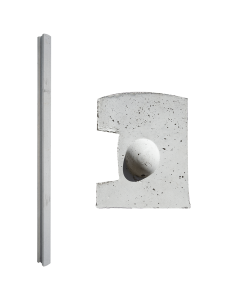 Concrete Fence Post 1-Way Slotted End Post 1.5m (L)