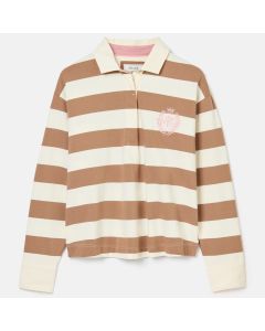 Joules Womens Lara Rugby Top Tan