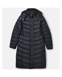 Joules Womens Pembury Long Coat Dark Navy