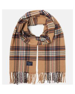 Joules Womens Langtree Scarf Rust Check