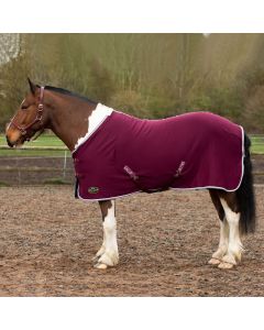 Gallop Equestrian Jersey Cooler Rug Burgundy