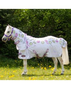 Gallop Equestrian Ponie Sweet Treats Combo Fly Rug White