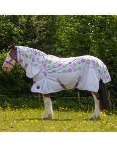 Gallop Equestrian Sweet Treats Combo Fly Rug White