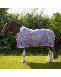 Gallop Equestrian Trojan Sweet Treats  Lightweight Standard Neck Turnout Rug Lavendar