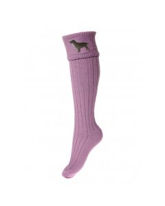 House of Cheviot Lady Buckminster Spaniel Socks Lilac