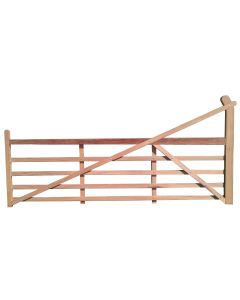 Iroko Timber Ranch Gate