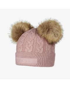 LeMieux Mini Double Pom Cable Knit Hat