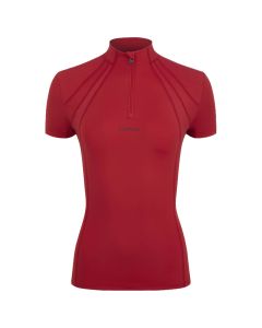 LeMieux Womens Mia Mesh Short Sleeve Base Layer Chilli