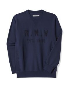 RM Williams Mens Stencil Crewneck Sweatshirt Midnight