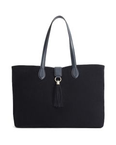 Fairfax & Favor Langham Suede Tote Bag Navy