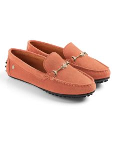 Fairfax & Favor Womens Trinity Suede Loafers Melon
