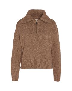 Barbour Womens Lavensdale ½ Zip Knitted Jumper Honey
