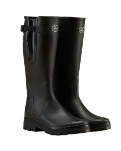 Le Chameau Mens Vierzonord Neoprene Lined Wellington Boot Black