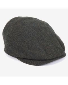 Barbour Mens Barlow Flat Cap Olive