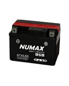 Numax AGM Liquifix Lead Acid Rechargeable Motorcycle Battery 12V 3Ah (YTX4L-BS)