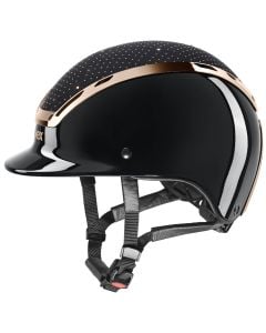 Uvex Exxeed Glow Riding Hat Satin Black/Rose