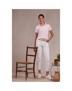 Beaumont & Bear Womens Beadon Polo Shirt Powder Pink