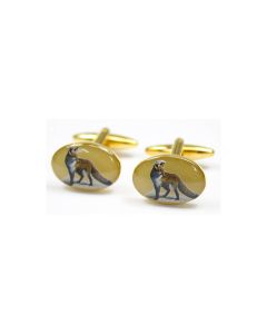 Sax Mens Soprano Fox Country Cufflinks