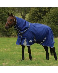 WeatherBeeta ComFiTec Premier Free II 100g Turnout Rug Dark Blue/Grey/White