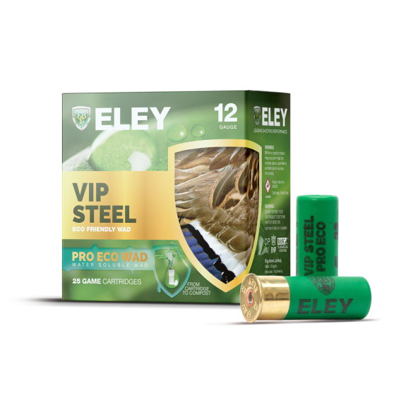 Eley Hawk VIP Steel 12Ga 32g Pro Eco Wad Shotgun Cartridges