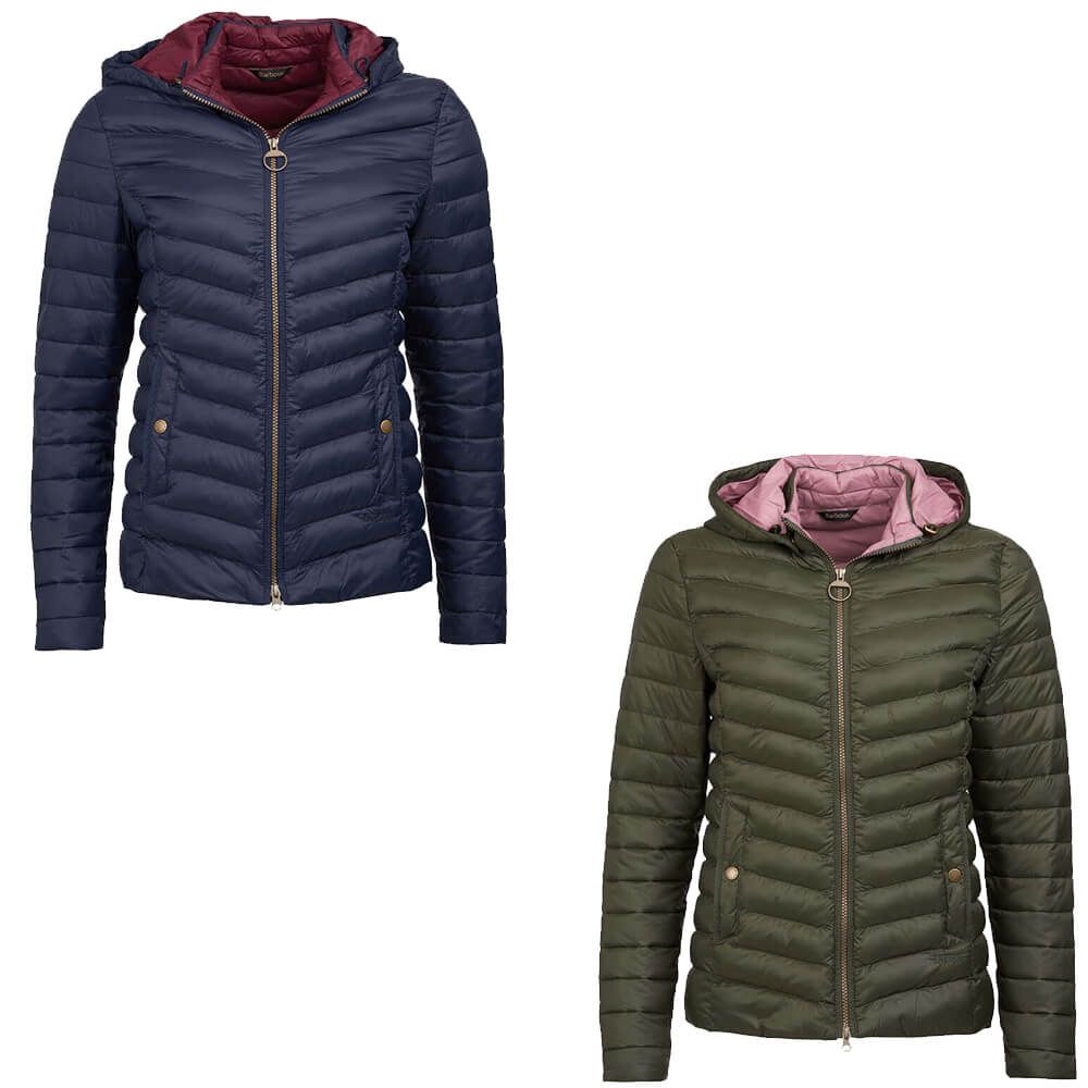 womens barbour hooded quilted jacket