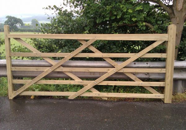 Timber Field Gate