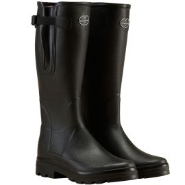 Le Chameau Mens Vierzonord Neoprene Lined Wellington Boot Black