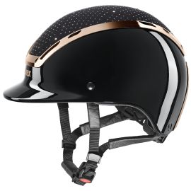 Uvex Exxeed Glow Riding Hat Satin Black/Rose