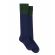 Fairfax & Favor Ladies Signature Knee High Socks-Navy/Forest Green