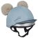 LeMieux Mini Double Pom Hat Silk Glacier