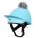 Charles Owen Harlow JS1 Pro Jockey Skull & Hat Silk Pastel Blue