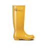 Hunter Womens Original Tall Gloss Wellington Boots Yellow