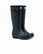 Hunter Womens Norris Field Side Adjustable Wellington Boot Navy