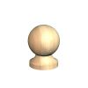 Birkdale Post Ball & Collar Finial Untreated 100mm