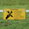 Rutland Electric Fencing Warning Sign 5 Pack