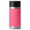 Yeti Rambler Bottle With Hotshot Cap Tropical Pink 12oz