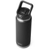 Yeti Rambler Straw Bottle Black 26oz