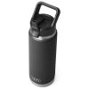 Yeti Rambler Straw Bottle Black 26oz