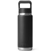 Yeti Rambler Straw Bottle Black 26oz