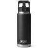 Yeti Rambler Straw Bottle Black 26oz