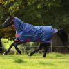 Horseware Mio All-in-one 350g Self Bound Heavy Turnout Rug Dark Blue/Dark Blue/Red