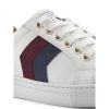 Fairfax & Favor Womens Alexandra Leather Trainers Stockist Exclusive Plum/Ink