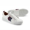 Fairfax & Favor Womens Alexandra Leather Trainers Stockist Exclusive Plum/Ink