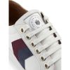 Fairfax & Favor Womens Alexandra Leather Trainers Stockist Exclusive Plum/Ink